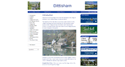 Desktop Screenshot of dittisham.org.uk